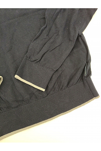 ARMANI Dámský bavlněný pulovr s dlouhým rukávem modrý basic Vel. M | ARMANI | obrázek 2