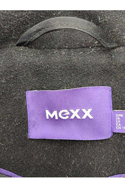 Mexx Černý vlněný vypasovaný elegantní kabát Vel. UK 14 | Mexx | obrázek 7
