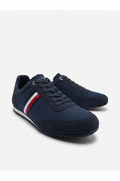TOMMY HILFIGER Pánské Tenisky Runner Mix Stripes FM0FM03616 Modré Velikost 42