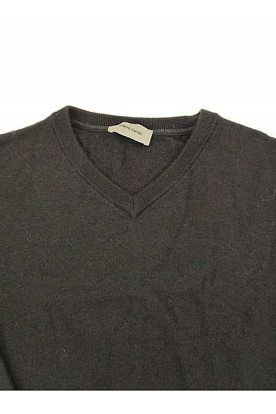 PIERRE CARDIN Černý merino svetr s výstřihem do V Vel. L | PIERRE CARDIN | obrázek 4