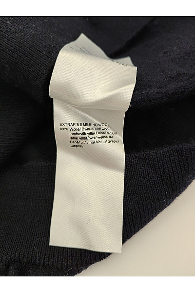 PIERRE CARDIN Černý merino svetr s výstřihem do V Vel. L | PIERRE CARDIN | obrázek 5