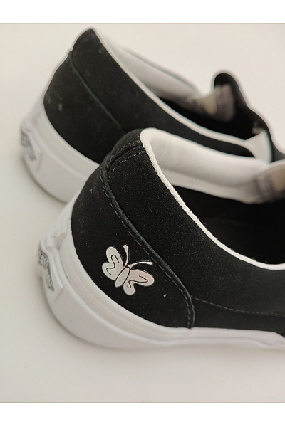 Vans tenisky Classic Slip-On (Floral Embroidery) Černobílé Vel. 39 | Vans | obrázek 7