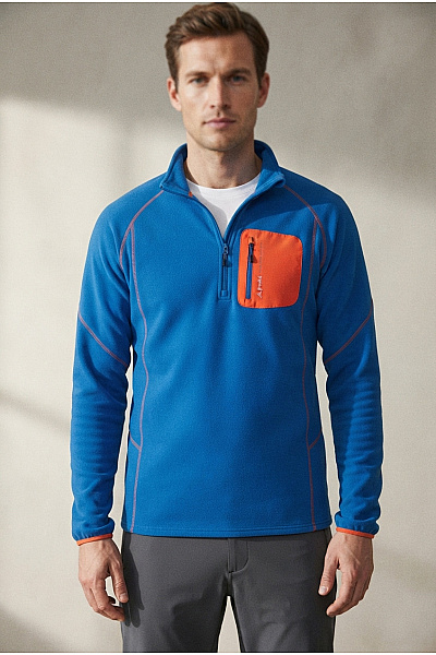 Peak Mountain Pánská Sportovní Mikina Se Stojáčkem Na Zip Velikost L