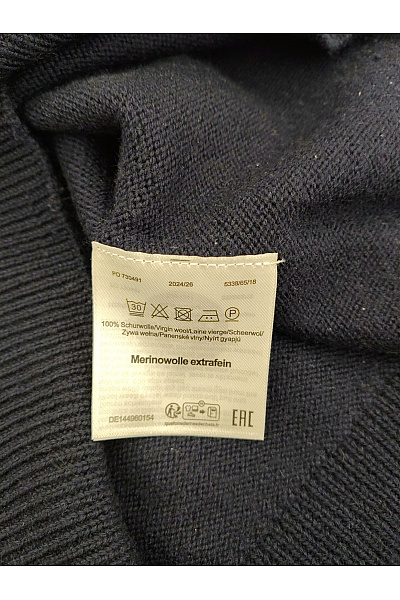 OLYMP Černý vlněný merino pulovr basic Vel. M | OLYMP | obrázek 6