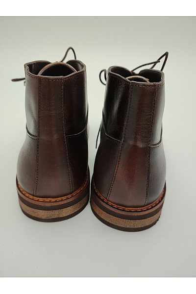 Mens heritage Hnědé kotníkové boty šněrovací elegantní podzimní Velikost EU 42 | mens heritage | obrázek 4