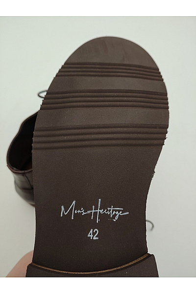 Mens heritage Hnědé kotníkové boty šněrovací elegantní podzimní Velikost EU 42 | mens heritage | obrázek 8