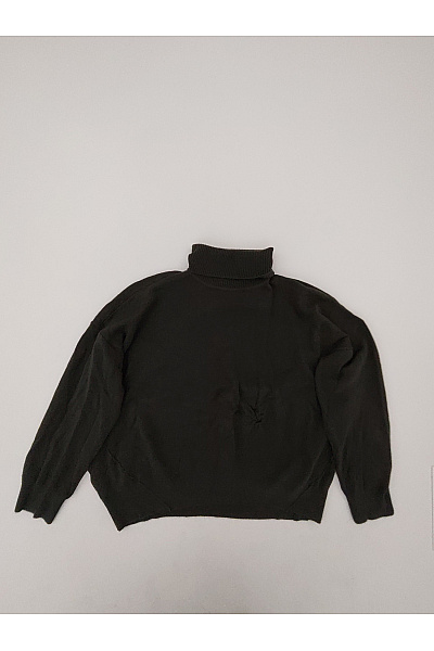 French Connection Černý Dámský Oversized Rolák Pletený Pulovr Vel. XXL