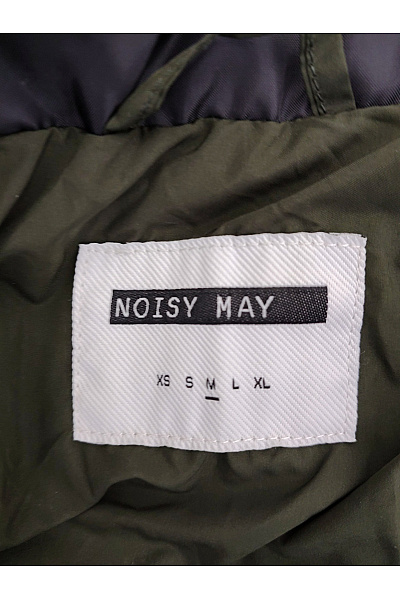 Noisy May Dámská prošívaná zimní bunda s kapucí khaki Vel. M | Noisy May | obrázek 9