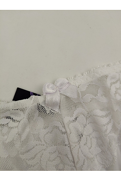 Elie pour Elle Bílé dámské krajkové kalhotky luxusní Velikost XXL | Elie pour Elle | obrázek 5