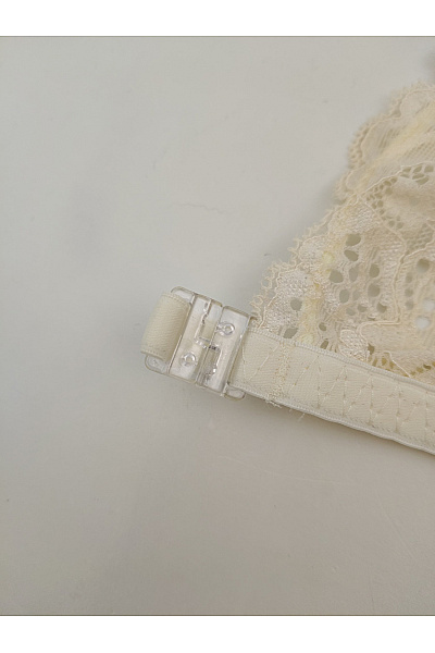 Elie pour Elle Béžová krajková braletová podprsenka s ramínky za krk Velikost L | Elie pour Elle | obrázek 5