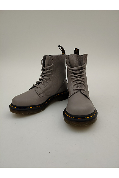 Dr.Martens Šedé kožené kotníkové šněrovací boty na nízkém podpatku Vel. 38 | Dr.Martens | obrázek 2