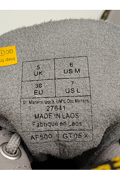 Dr.Martens Šedé kožené kotníkové šněrovací boty na nízkém podpatku Vel. 38 | Dr.Martens | obrázek 12