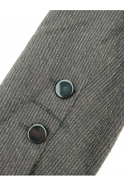 ZERO Hnědé elegantní business sako s jedním knoflíkem vypasované Vel. EU 38 | ZERO | obrázek 9