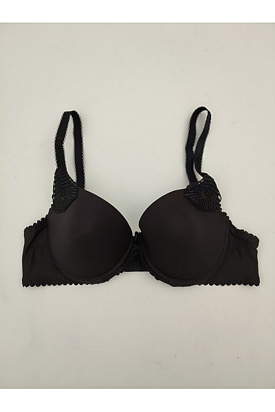 Elie pour Elle Černá hladká push-up podprsenka s ozdobnými ramínky Vel. EU 85C | Elie pour Elle | obrázek 2