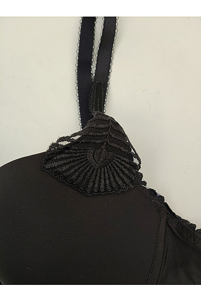 Elie pour Elle Černá hladká push-up podprsenka s ozdobnými ramínky Vel. EU 85C | Elie pour Elle | obrázek 4