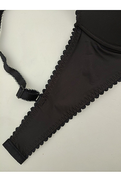 Elie pour Elle Černá hladká push-up podprsenka s ozdobnými ramínky Vel. EU 85C | Elie pour Elle | obrázek 8