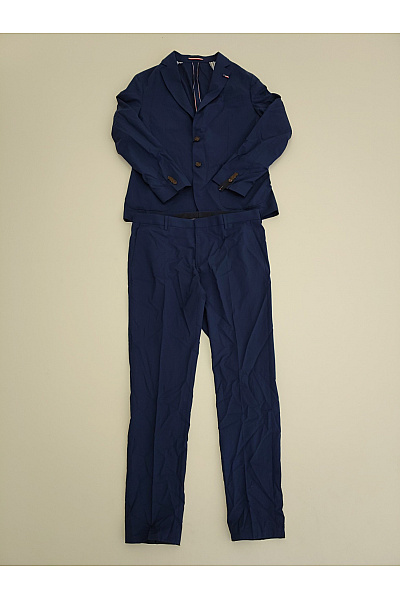 TOMMY HILFIGER Pánský vlněný společenský oblek modrý smart casual Velikost EU 52 | TOMMY HILFIGER | obrázek 2