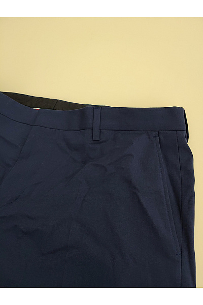 TOMMY HILFIGER Pánský vlněný společenský oblek modrý smart casual Velikost EU 52 | TOMMY HILFIGER | obrázek 4
