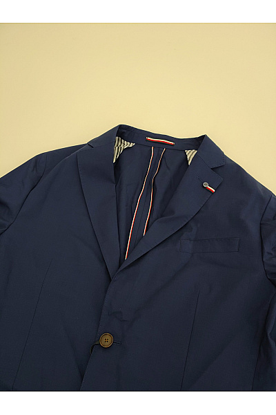 TOMMY HILFIGER Pánský vlněný společenský oblek modrý smart casual Velikost EU 52 | TOMMY HILFIGER | obrázek 8