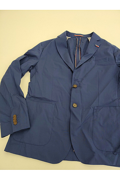 TOMMY HILFIGER Pánský vlněný společenský oblek modrý smart casual Velikost EU 52 | TOMMY HILFIGER | obrázek 9