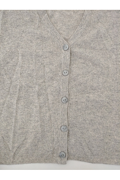 ABSOLUT CASHMERE Šedý kašmírový kardigan oversized do véčka Velikost S | ABSOLUT CASHMERE | obrázek 4