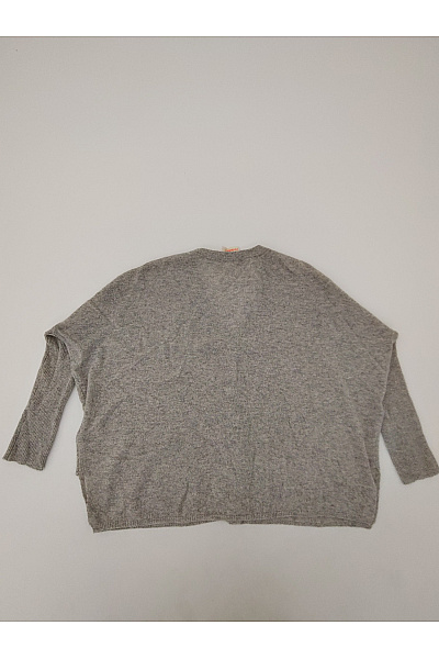 ABSOLUT CASHMERE Šedý kašmírový kardigan oversized do véčka Velikost S | ABSOLUT CASHMERE | obrázek 8