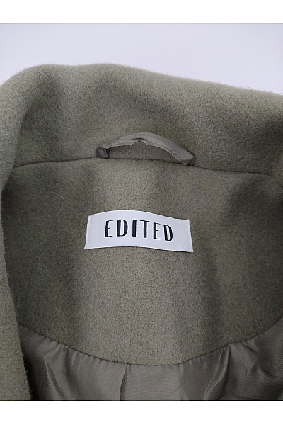 Dámský khaki dlouhý elegantní kabát Velikost EU 38 | Unimoda | obrázek 6