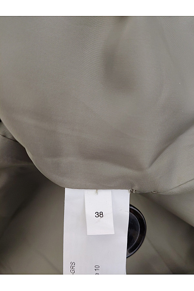 Dámský khaki dlouhý elegantní kabát Velikost EU 38 | Unimoda | obrázek 7