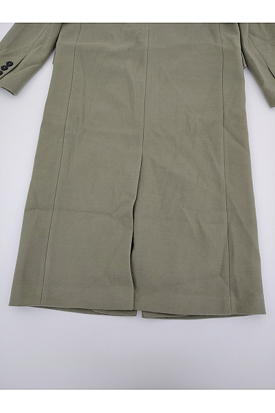 Dámský khaki dlouhý elegantní kabát Velikost EU 38 | Unimoda | obrázek 10
