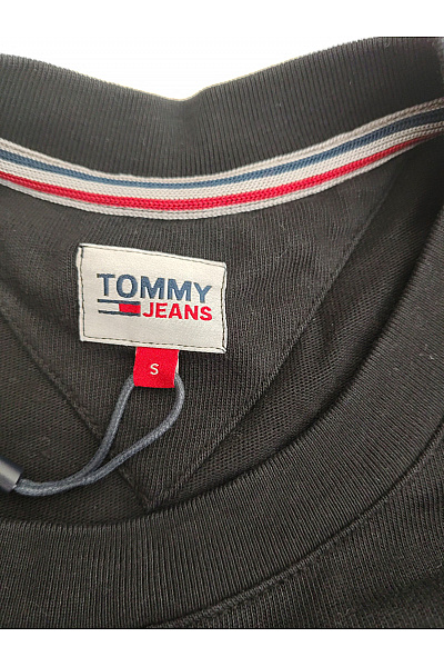 TOMMY HILFIGER Černé bavlněné pánské tričko s krátkým rukávem basic Vel. S | TOMMY HILFIGER | obrázek 5