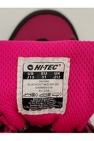 HI-TEC Dětské růžové kotníkové trekingové boty na suchý zip Vel. EU 31 | HI-TEC | obrázek 15