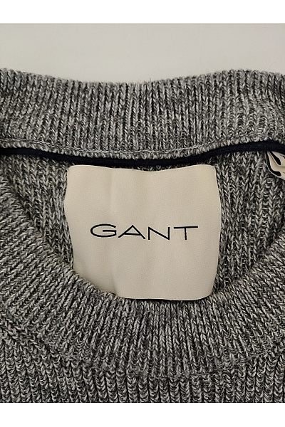 GANT Šedý pletený pulovr s dlouhým rukávem Velikost XL | GANT | obrázek 5
