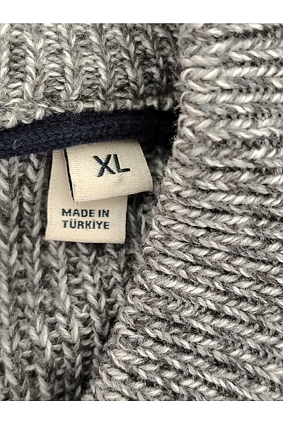 GANT Šedý pletený pulovr s dlouhým rukávem Velikost XL | GANT | obrázek 6