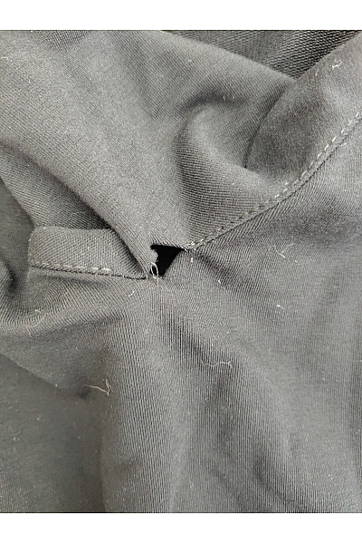 Černé bavlněné mikinové šaty s krátkým rukávem Velikost M | Unimoda | obrázek 4