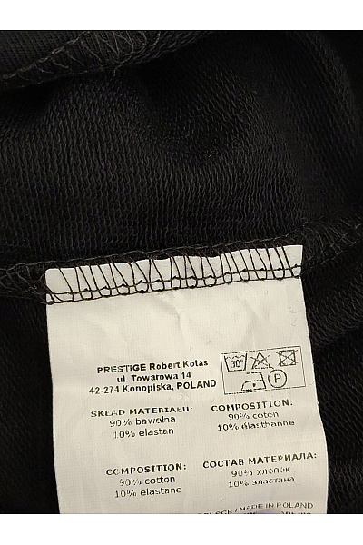 Černé bavlněné mikinové šaty s krátkým rukávem Velikost M | Unimoda | obrázek 6