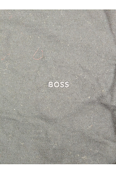 Hugo Boss Pánský vlněný pulovr basic elegantní modrý Vel. M | Hugo Boss | obrázek 3