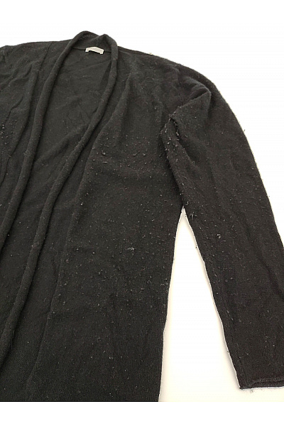 MAX TONSO CASHMERE Černý kašmírový kardigan dlouhý basic Velikost 3XL | MAX TONSO CASHMERE | obrázek 4
