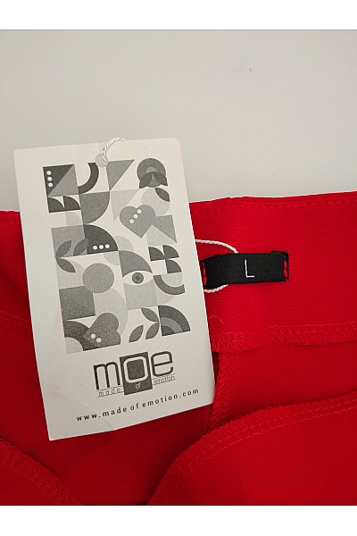 MOE Červené elegantní pouzdrové šaty s kimono rukávem Vel. L | MOE | obrázek 6