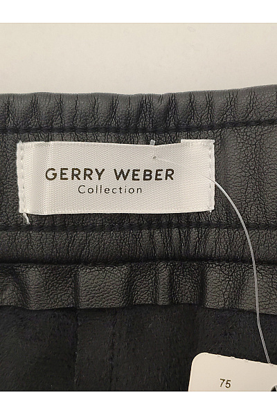 GERRY WEBER Černé koženkové kalhoty s vysokým pasem Velikost EU 46 | GERRY WEBER | obrázek 5