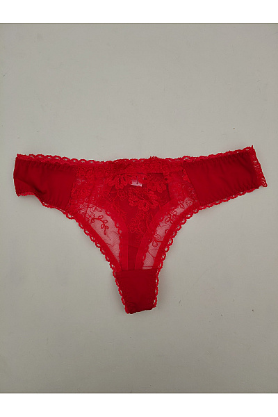 Elie pour Elle Červené luxusní krajkové tanga Velikost L | Elie pour Elle | obrázek 2