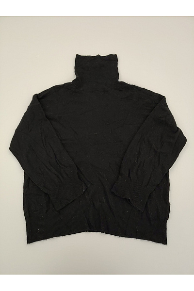 LAWRENCE GREY Dámský černý kašmírový rolák oversized Velikost EU 40 | LAWRENCE GREY | obrázek 2