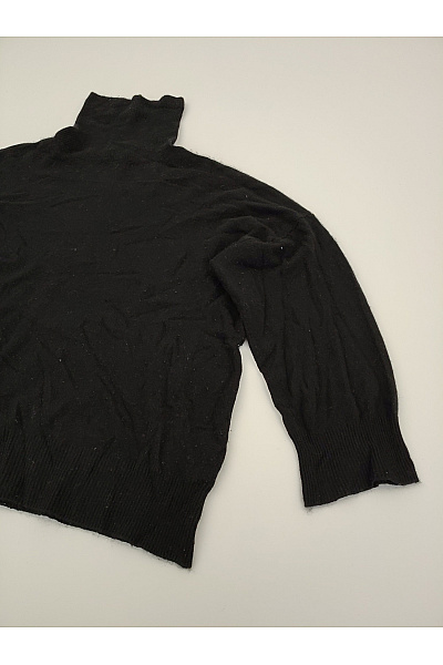 LAWRENCE GREY Dámský černý kašmírový rolák oversized Velikost EU 40 | LAWRENCE GREY | obrázek 3