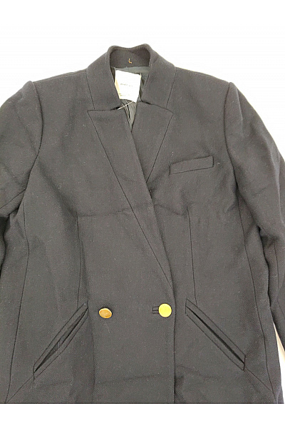 MANGO Modré dvouřadé blejzr sako elegantní business Velikost EU L | MANGO | obrázek 4