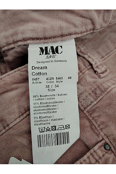 Bio cotton Dámské bavlněné manšestrové kalhoty s kapsami Vel. EU 38 / 34 | bio cotton | obrázek 6