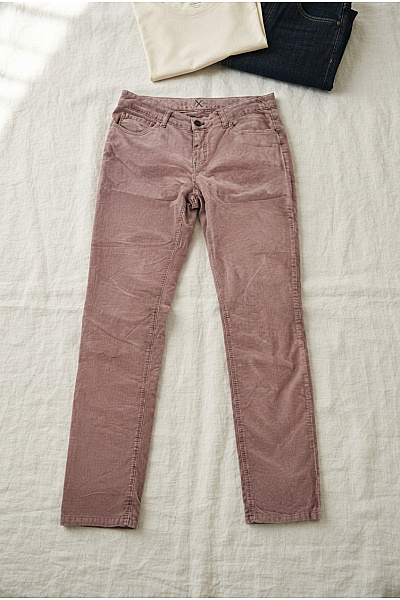Bio Cotton Dámské Bavlněné Manšestrové Kalhoty S Kapsami Vel. EU 38 / 34