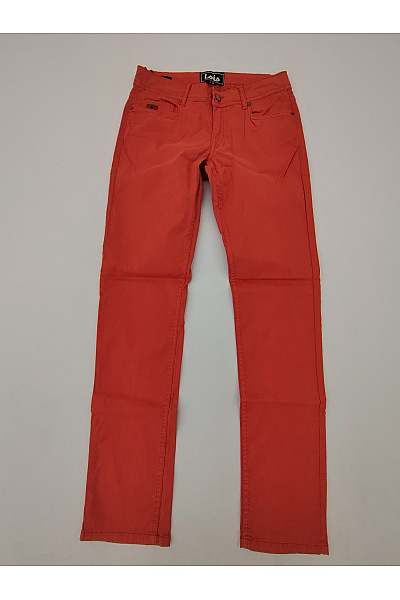 Loft Jeans Červené úzké džíny s kapsami na knoflíky Velikost 28 | Loft Jeans | obrázek 2
