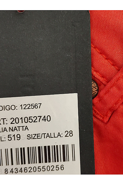 Loft Jeans Červené úzké džíny s kapsami na knoflíky Velikost 28 | Loft Jeans | obrázek 6
