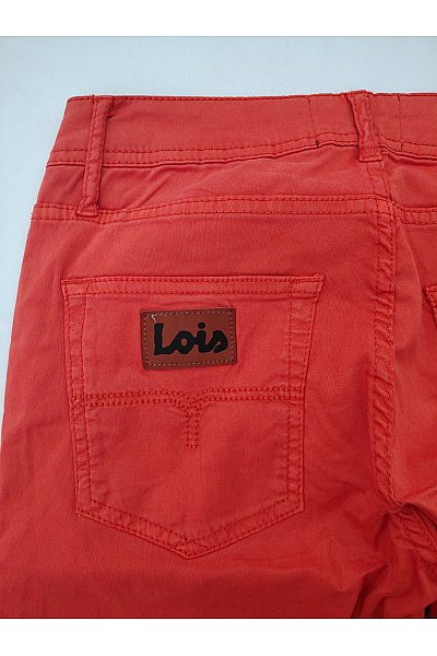 Loft Jeans Červené úzké džíny s kapsami na knoflíky Velikost 28 | Loft Jeans | obrázek 9
