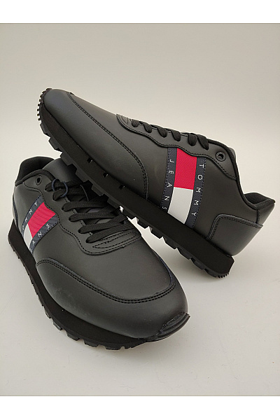 TOMMY HILFIGER tenisky Jeans Retro Runner (EM0EM01664) Černé Vel. EU 43 | TOMMY HILFIGER | obrázek 4