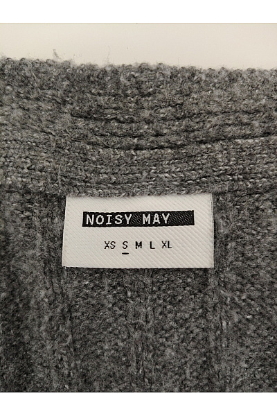 Noisy May Šedý pletený kardigan do véčka na knoflíky Vel. M | Noisy May | obrázek 6